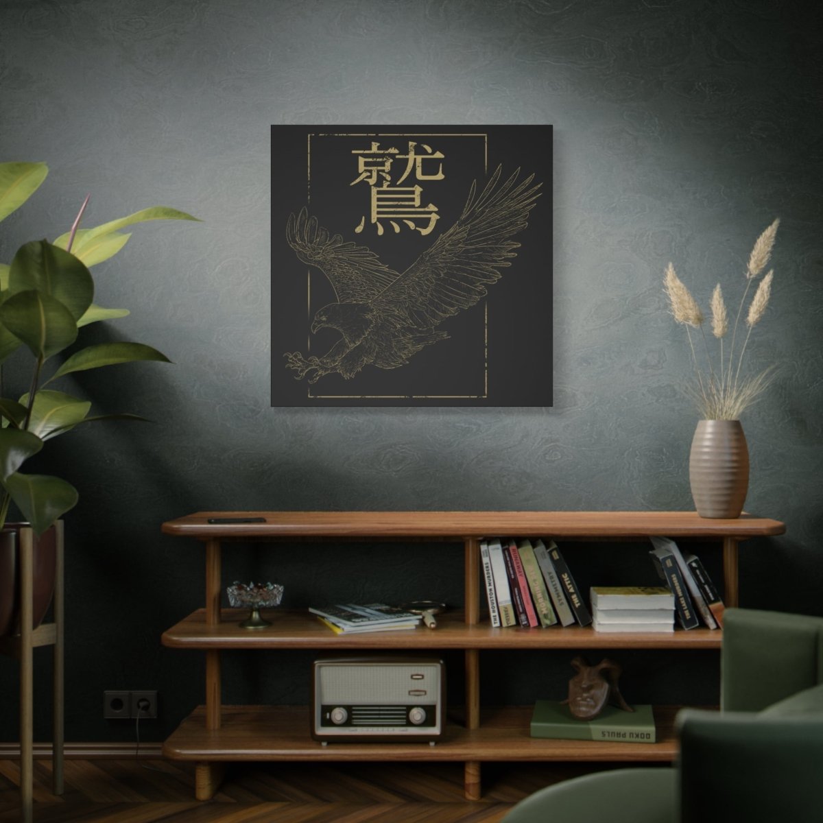36" x 36" Eagle Canvas Wrap - KanjiSoul