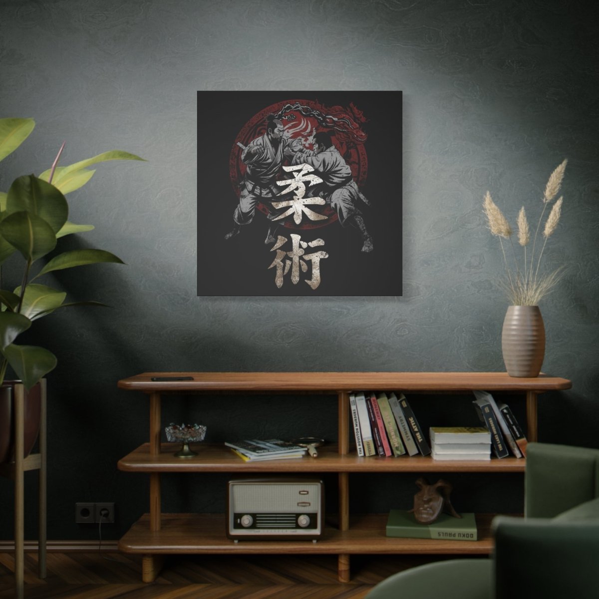 36" x 36" Jiu Jitsu Canvas Wrap - KanjiSoul