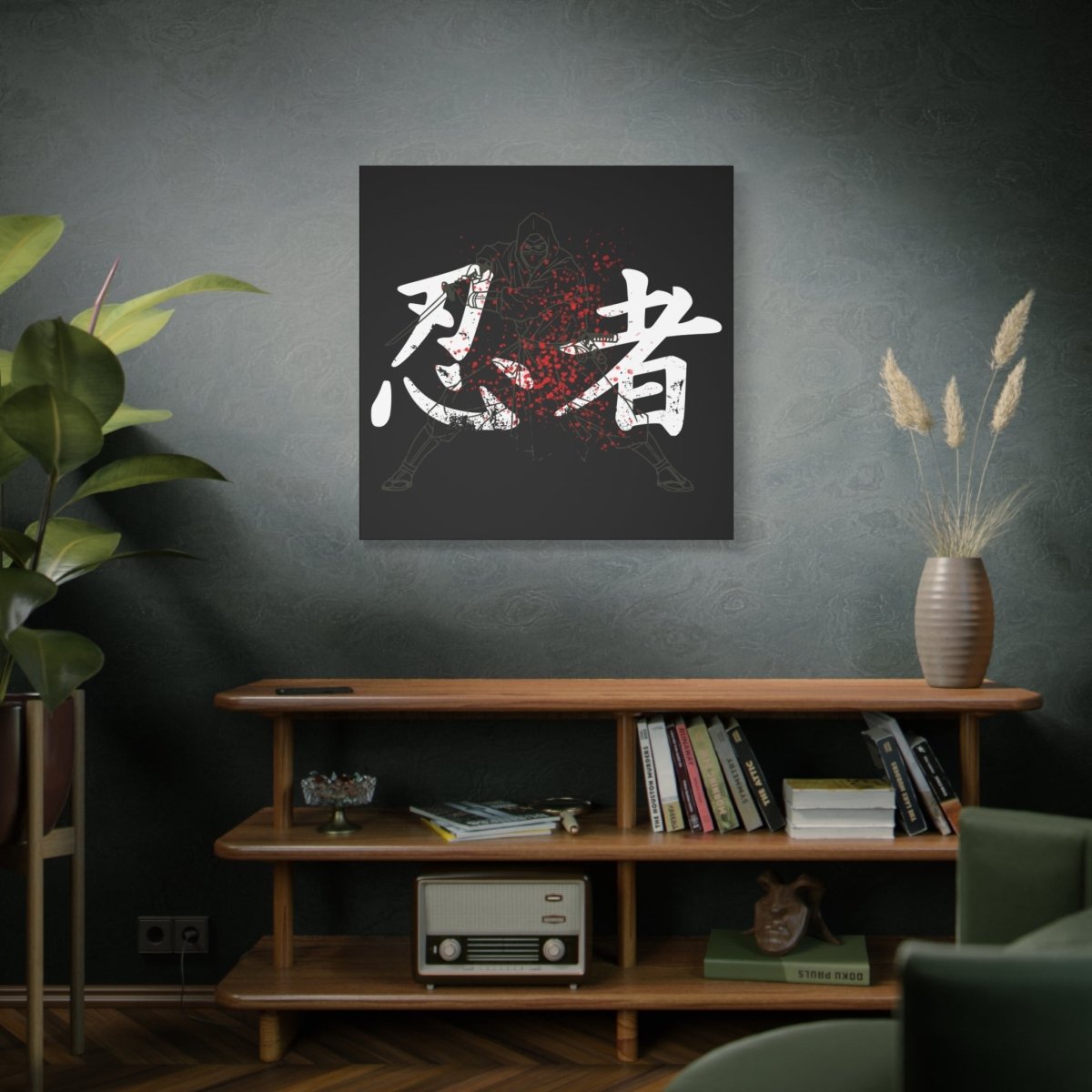 36" x 36" Ninja Canvas Wrap - KanjiSoul