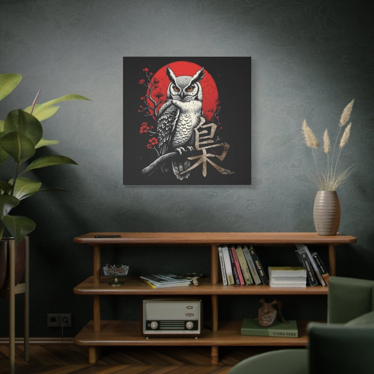 36" x 36" Owl Canvas Wrap - KanjiSoul