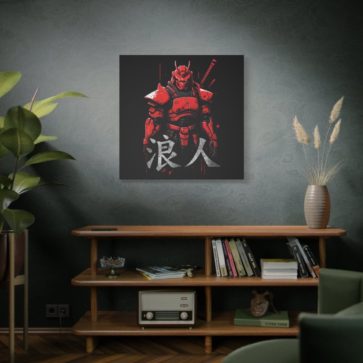36" x 36" Ronin Robot Canvas Wrap - KanjiSoul