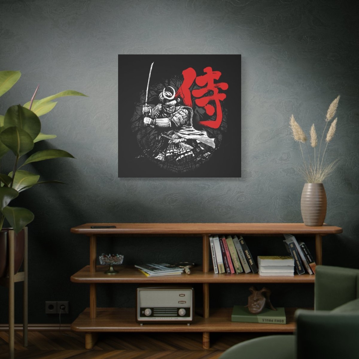 36" x 36" Samurai Canvas Wrap - KanjiSoul