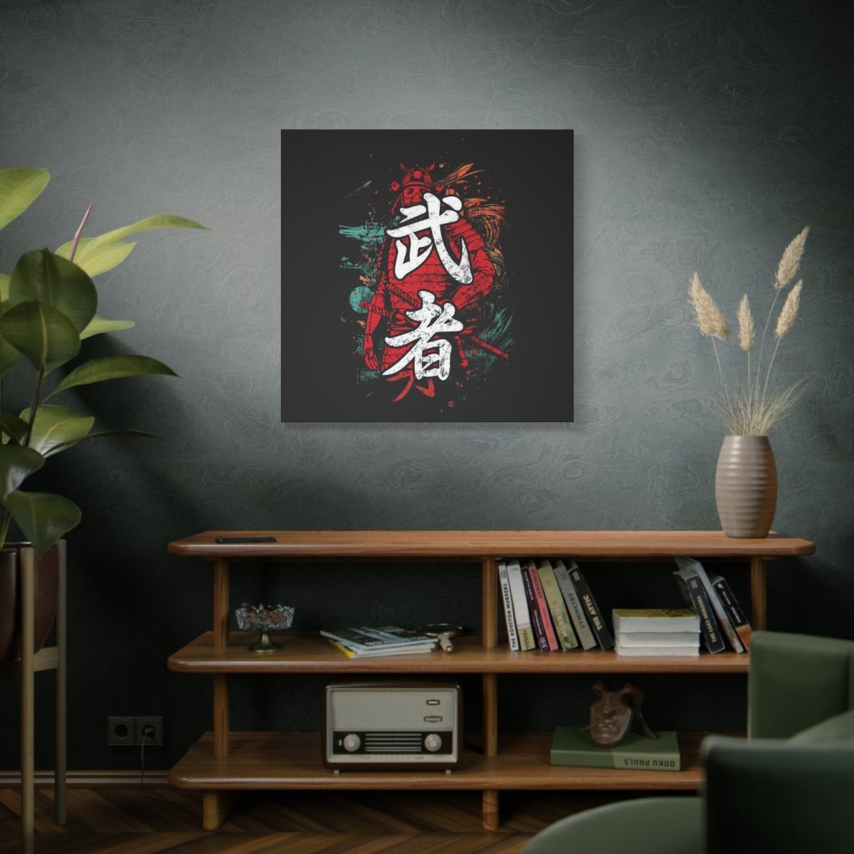 36" x 36" Warrior Canvas Wrap - KanjiSoul