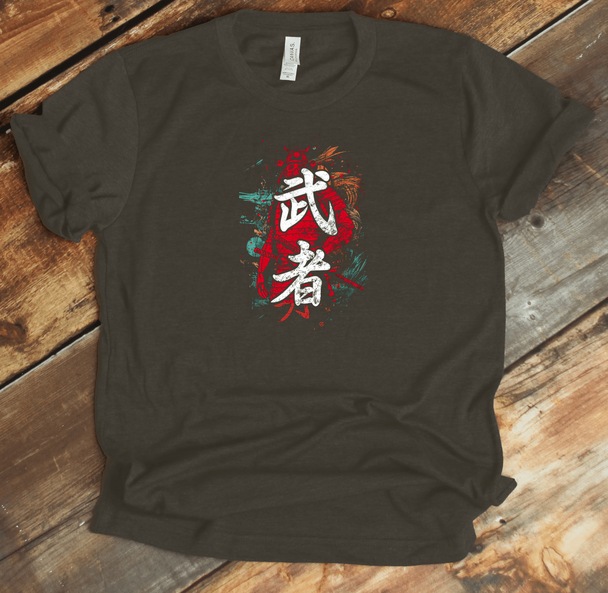 Army Warrior Kanji Premium T-Shirt - DISCOUNTED - KanjiSoul