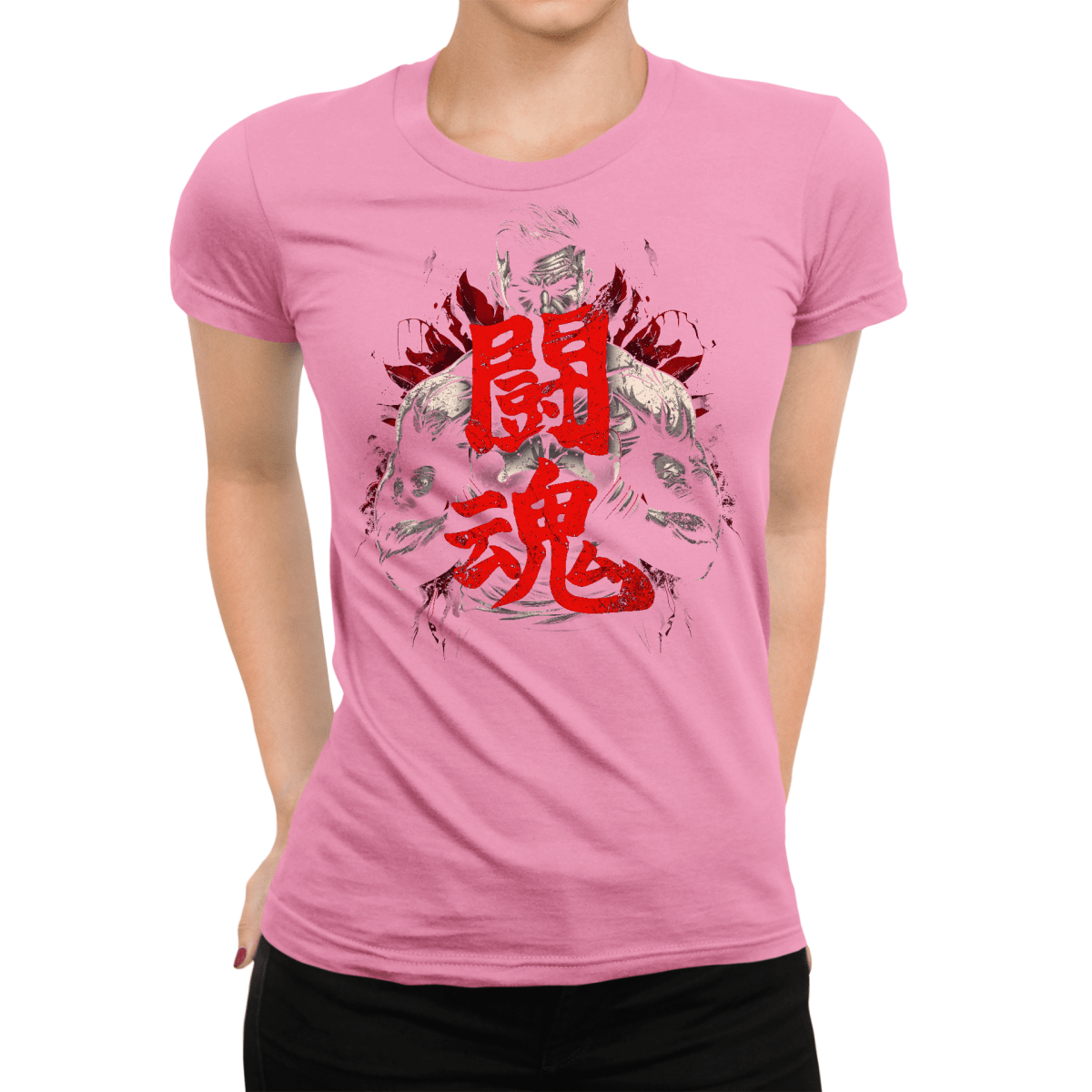 Azalea Fighting Spirit Kanji Japanese Inspired Women's Shirt - Kanji Soul
