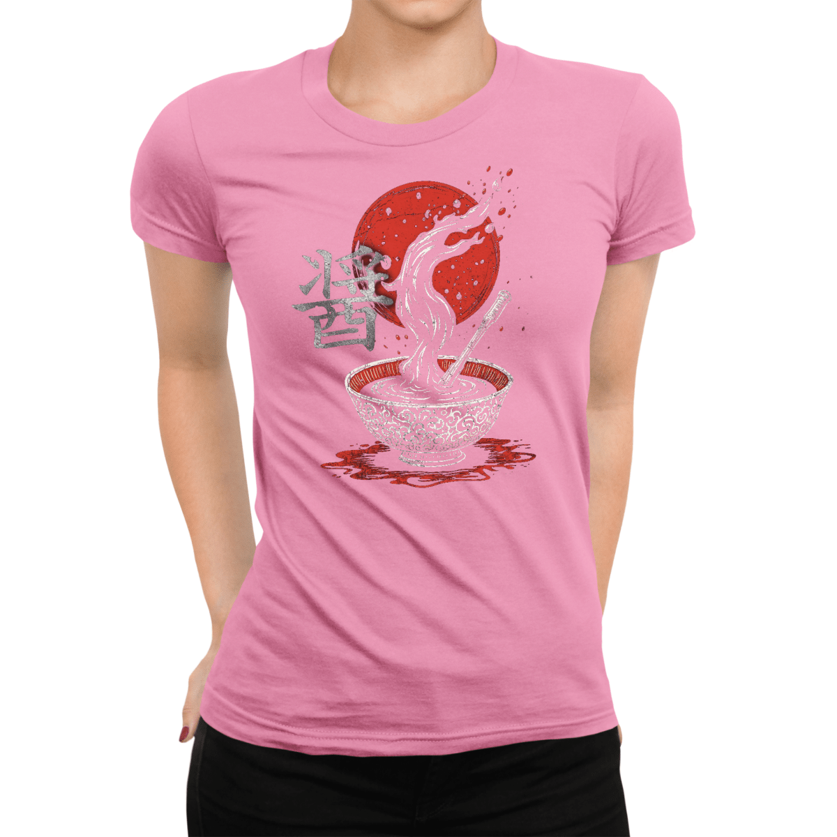 Azalea Soy Sauce Symbol Japanese Graphic Shirt for Women - Kanji Soul
