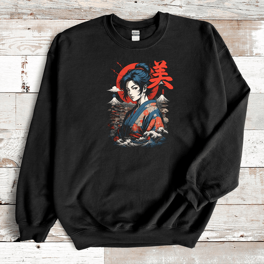 Black Beauty Kanji Premium Sweatshirt - KanjiSoul