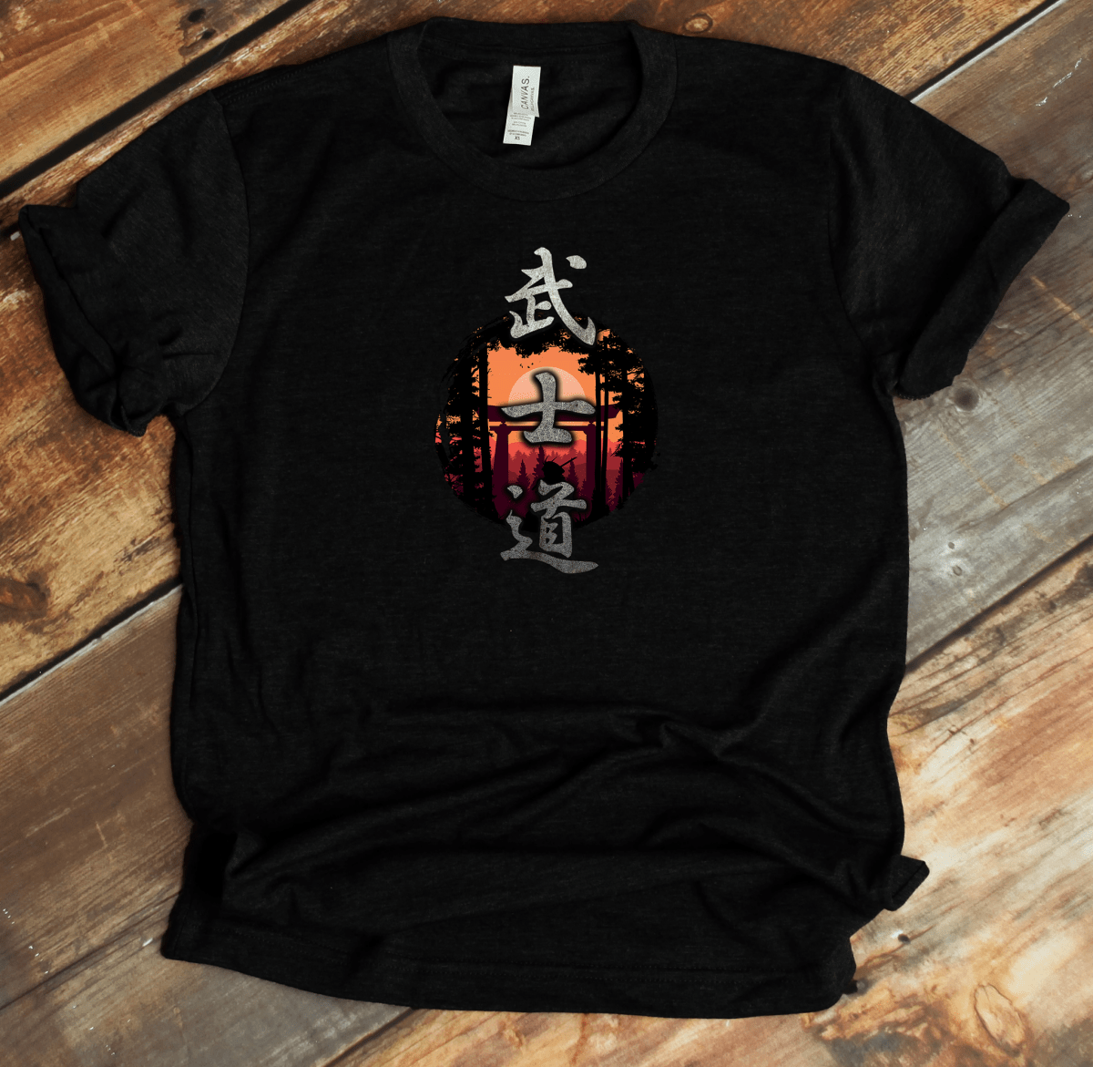 Black Bushido Kanji Premium T-Shirt - KanjiSoul