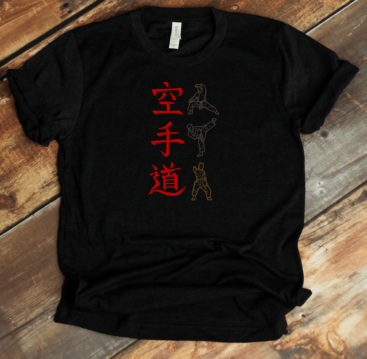 Black Karate Kanji Premium T-Shirt - KanjiSoul