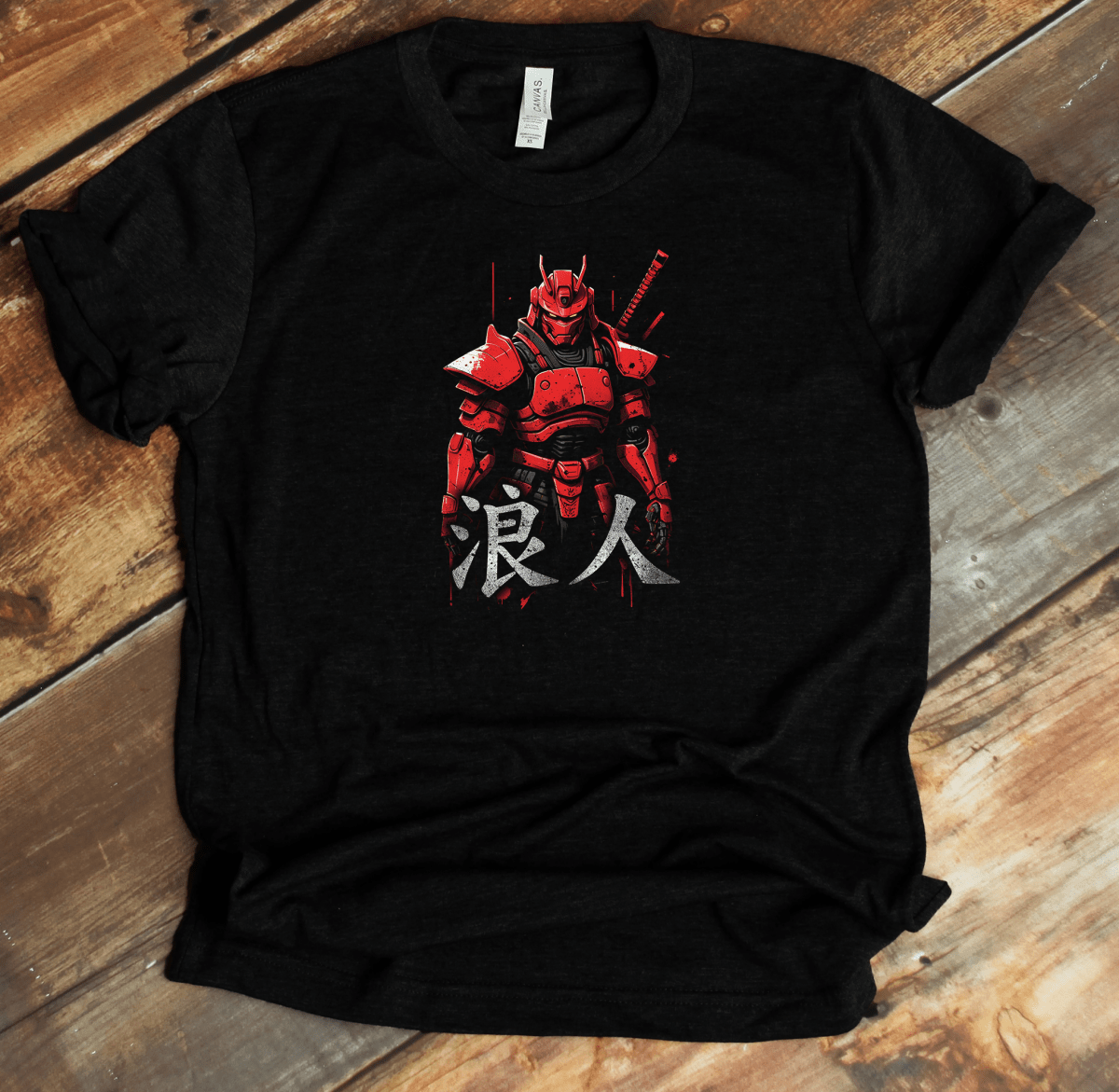 Black Ronin Kanji Premium T-Shirt - KanjiSoul