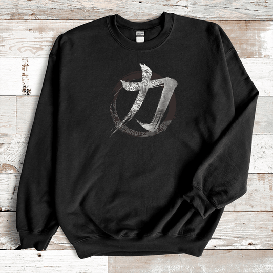 Black Strength Kanji Premium Sweatshirt - KanjiSoul