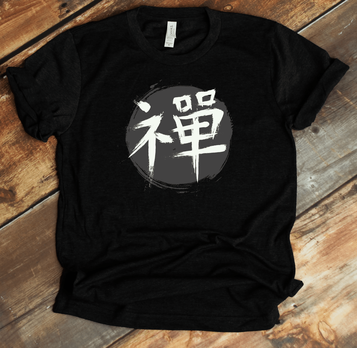 Black Zen Kanji Premium T-Shirt - KanjiSoul