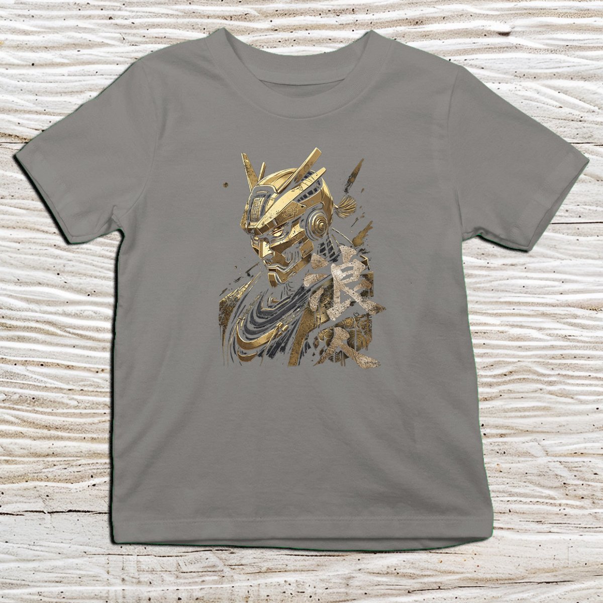 Charcoal Ronin Gold Kanji Kids T-Shirt – 浪人 Japanese Inspired Shirt - Kanji Soul