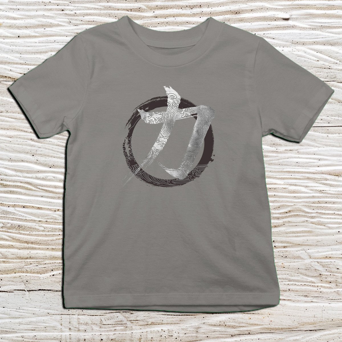 Charcoal Strength Kanji Kids T-Shirt – 力 Japanese Inspired Shirt - Kanji Soul