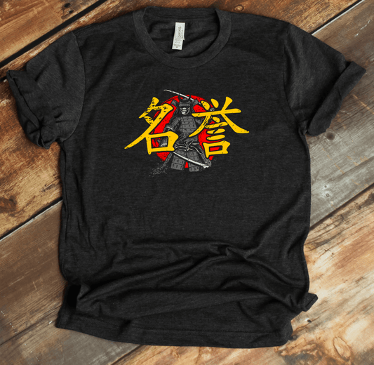 Dark Grey Heather Honor Kanji Premium T-Shirt - DISCOUNTED - KanjiSoul