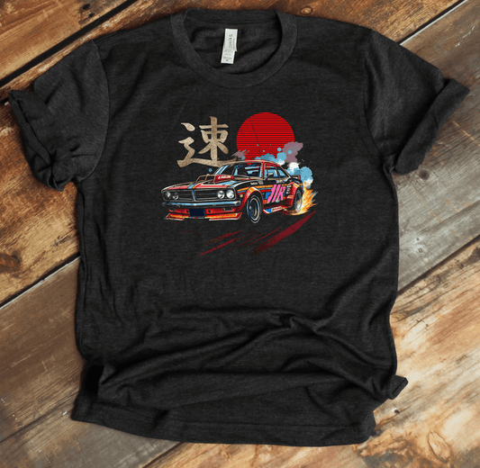 Dark Grey Heather Speed Kanji Premium T-Shirt - KanjiSoul