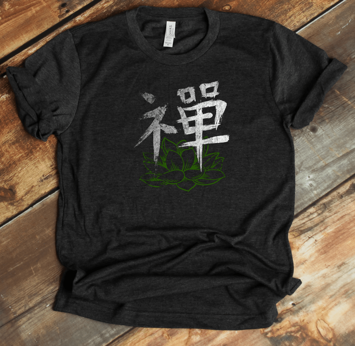 Dark Grey Heather Zen Kanji Premium T-Shirt - KanjiSoul