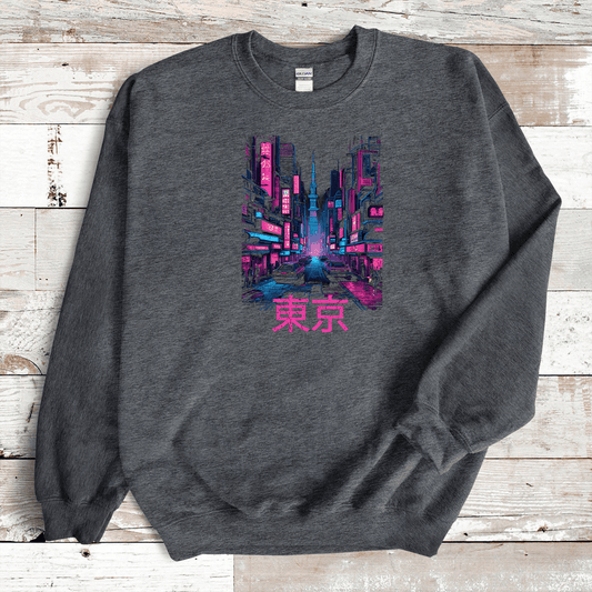 Dark Heather Tokyo Kanji Premium Sweatshirt - KanjiSoul