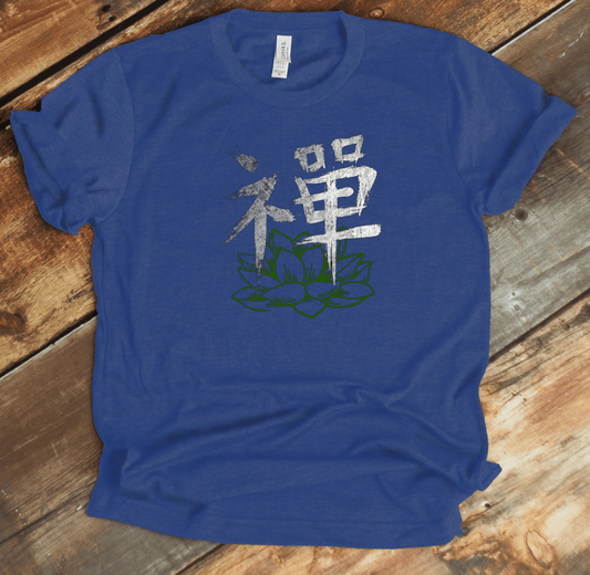 Heather True Royal Zen Kanji Premium T-Shirt - KanjiSoul
