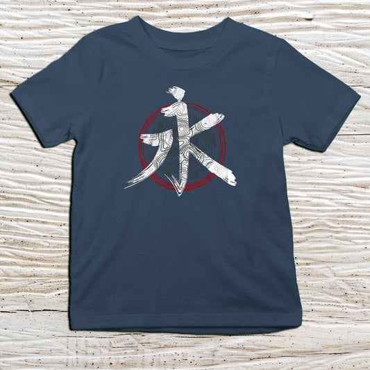 Navy Everlasting Kanji Kids T-Shirt – 永遠 Japanese Inspired Shirt - Kanji Soul