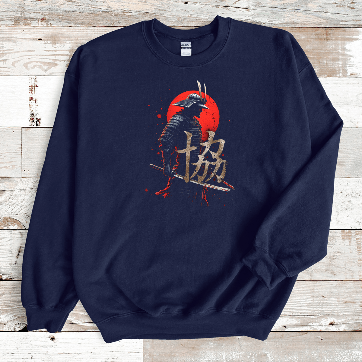 Navy Kana / Kyo Kanji Premium Sweatshirt - KanjiSoul