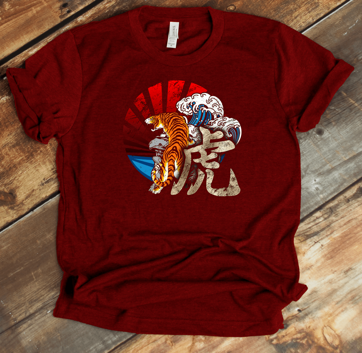Red Tiger Kanji Premium T-Shirt - KanjiSoul