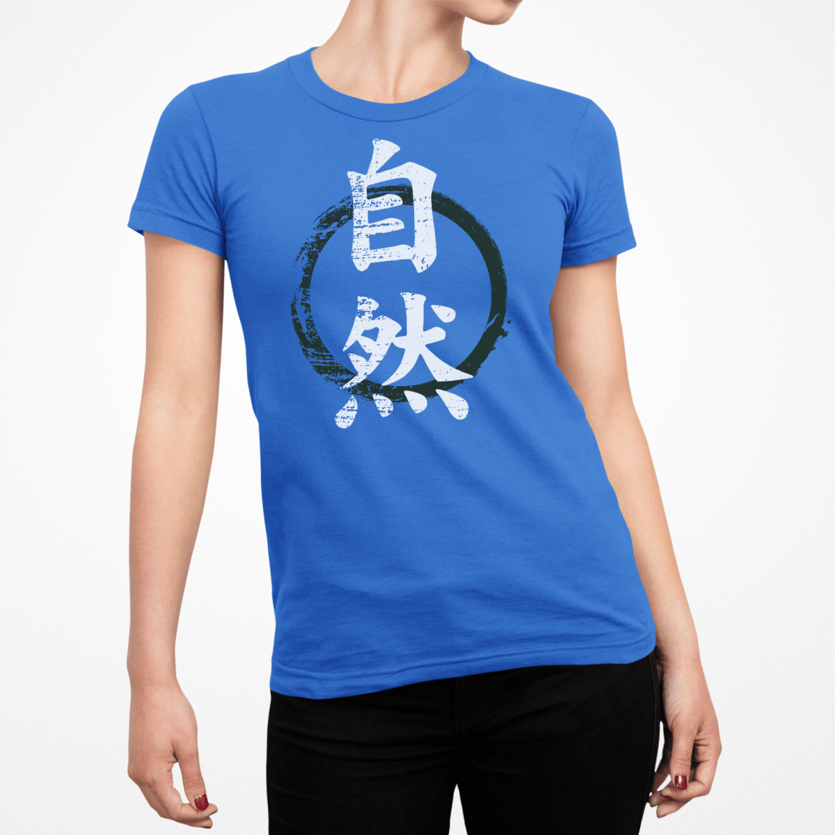 Royal Nature Symbol Japanese Graphic Shirt for Women - Kanji Soul