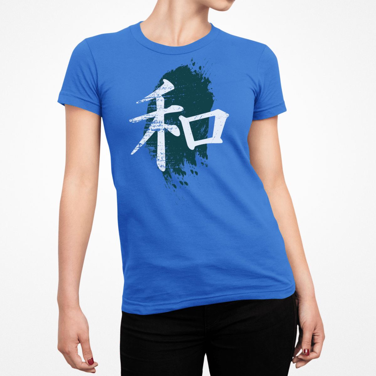 Royal Peace Symbol Japanese Graphic Shirt for Women - Kanji Soul