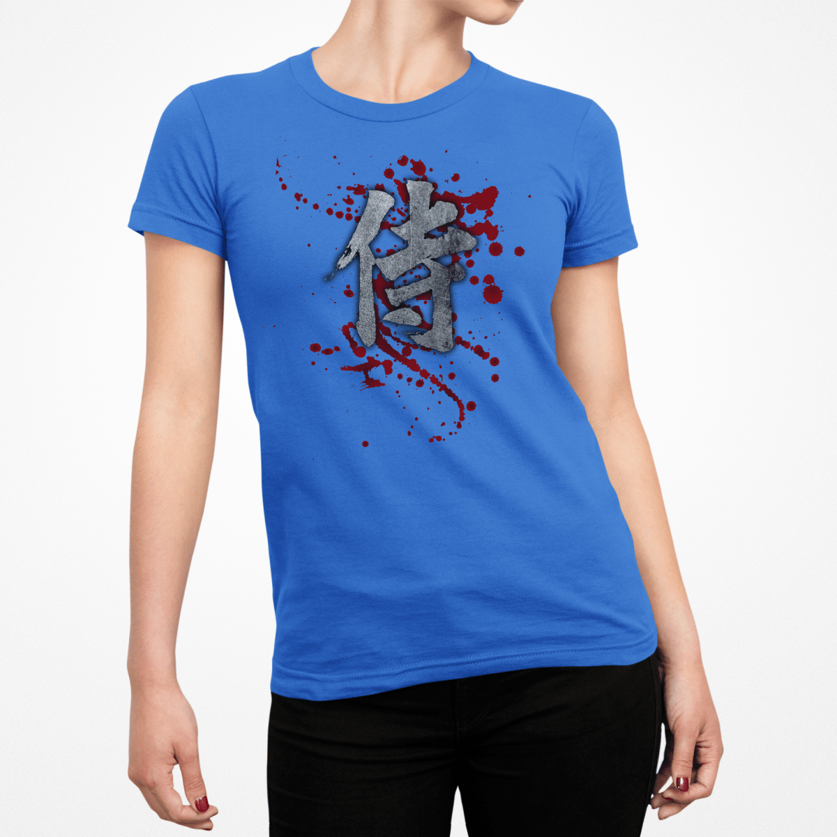 Royal Samurai Blood Japanese Kanji Women's Graphic Shirt - Kanji Soul