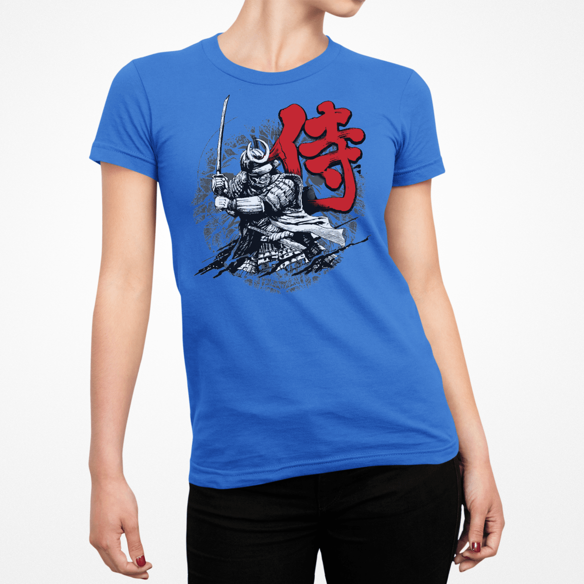 Royal Samurai Symbol Japanese Graphic Shirt for Women - Kanji Soul