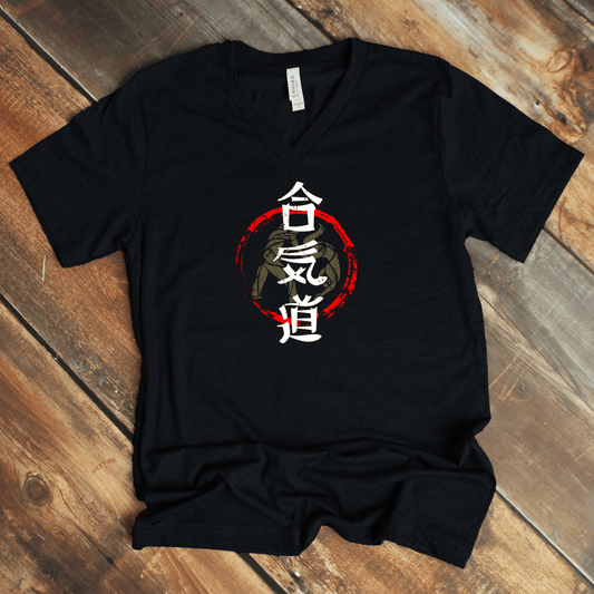 S Aikido V - Neck - KanjiSoul
