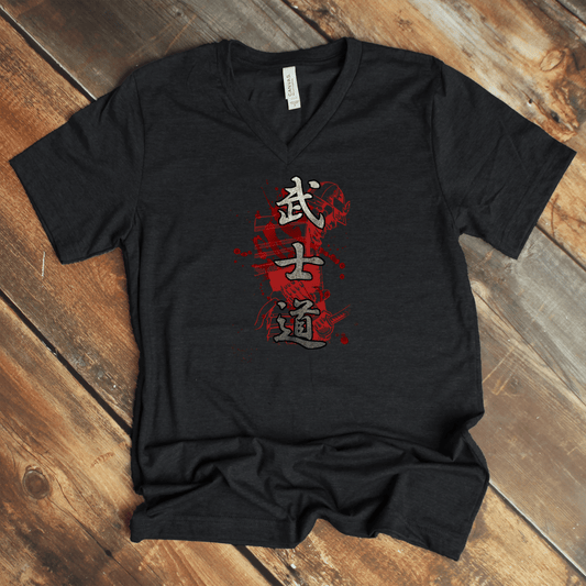 S Bushido Blood V - Neck - KanjiSoul
