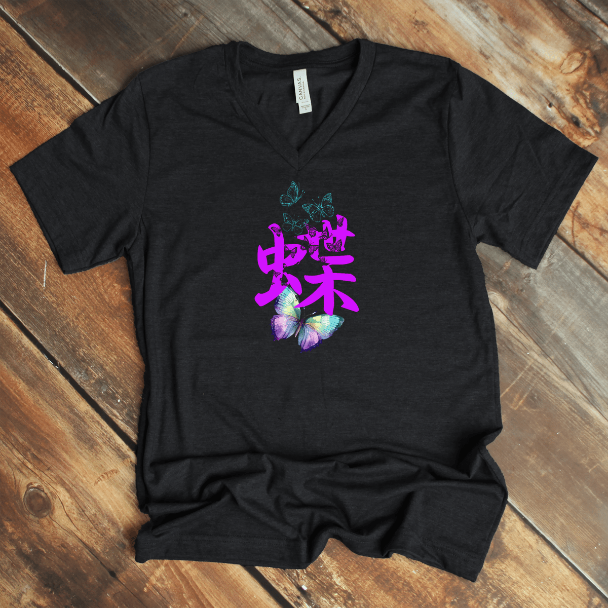S Butterfly V - Neck - KanjiSoul