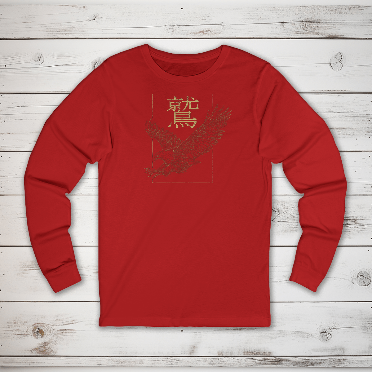 S Eagle Kanji Long Sleeve T-Shirt - KanjiSoul