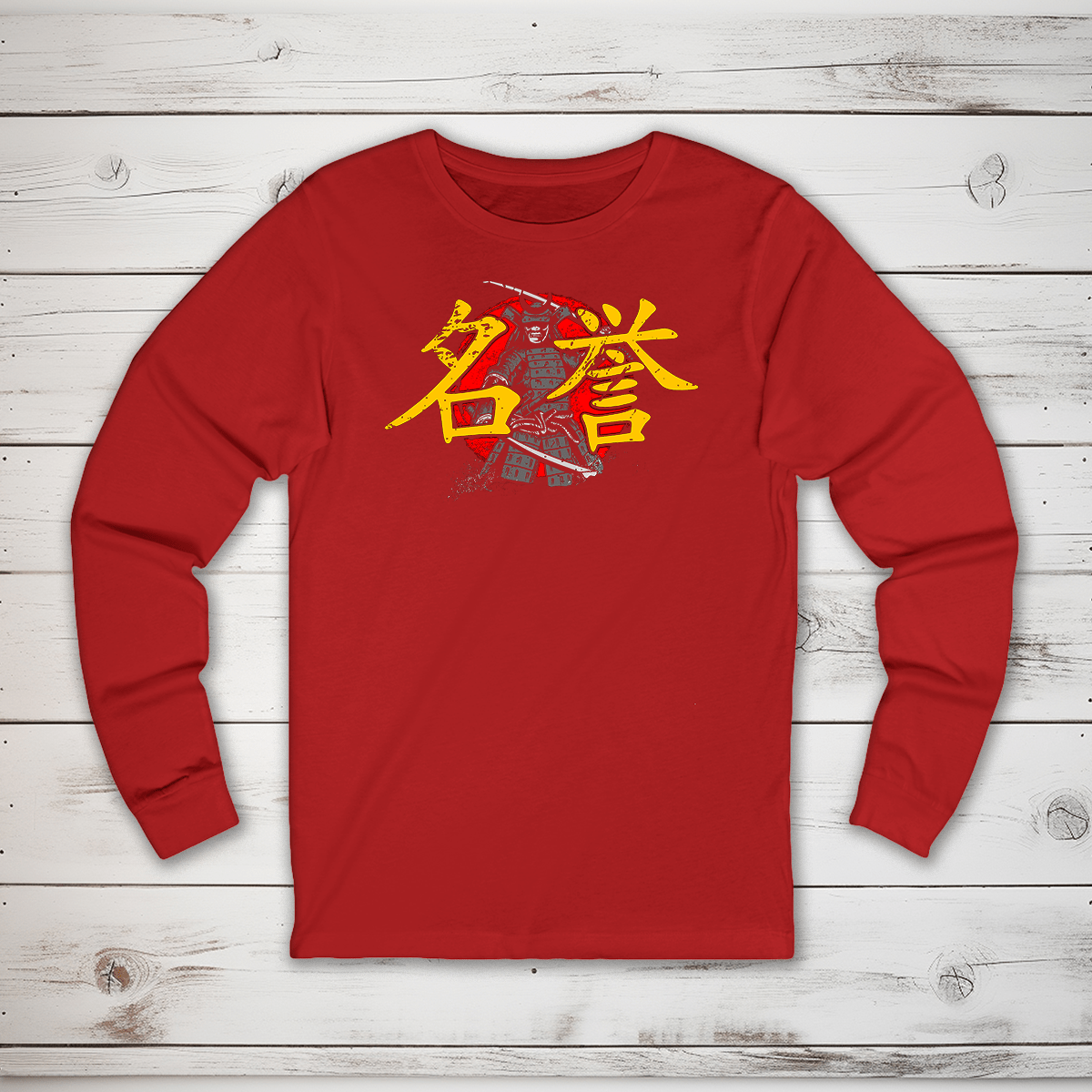 S Honor Kanji Long Sleeve T-Shirt - KanjiSoul