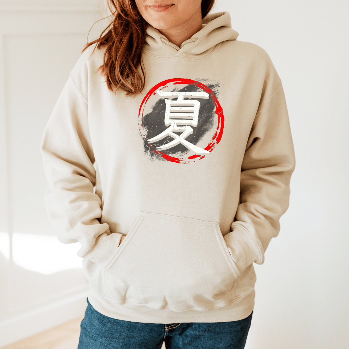 S Japanese Summer Kanji Premium Unisex Hoodie - Kanji Soul