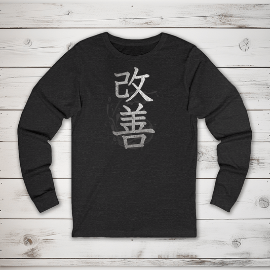 S Kaizen Kanji Long Sleeve T-Shirt - KanjiSoul