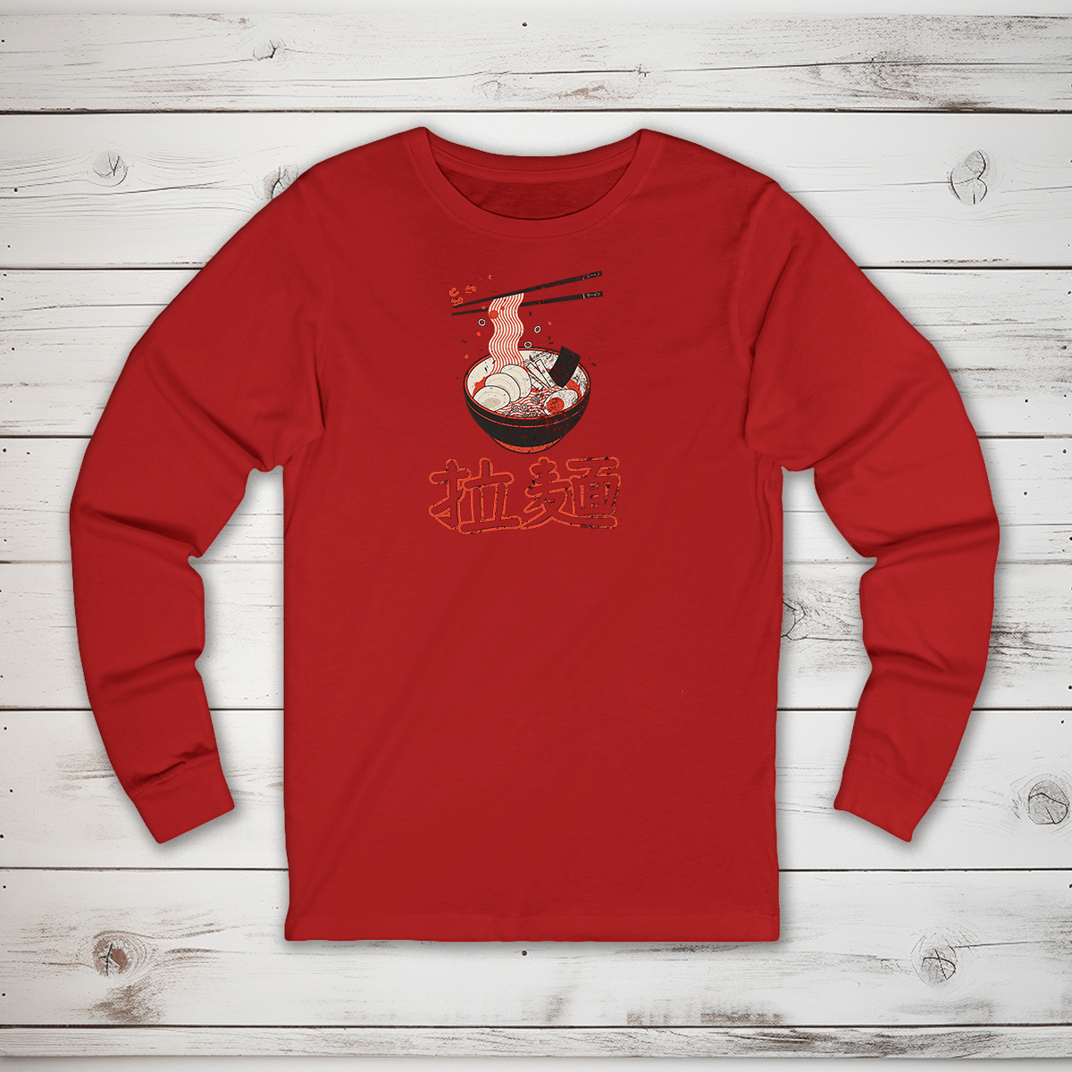 S Ramen Kanji Long Sleeve T-Shirt - KanjiSoul