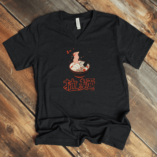 S Ramen V - Neck - KanjiSoul