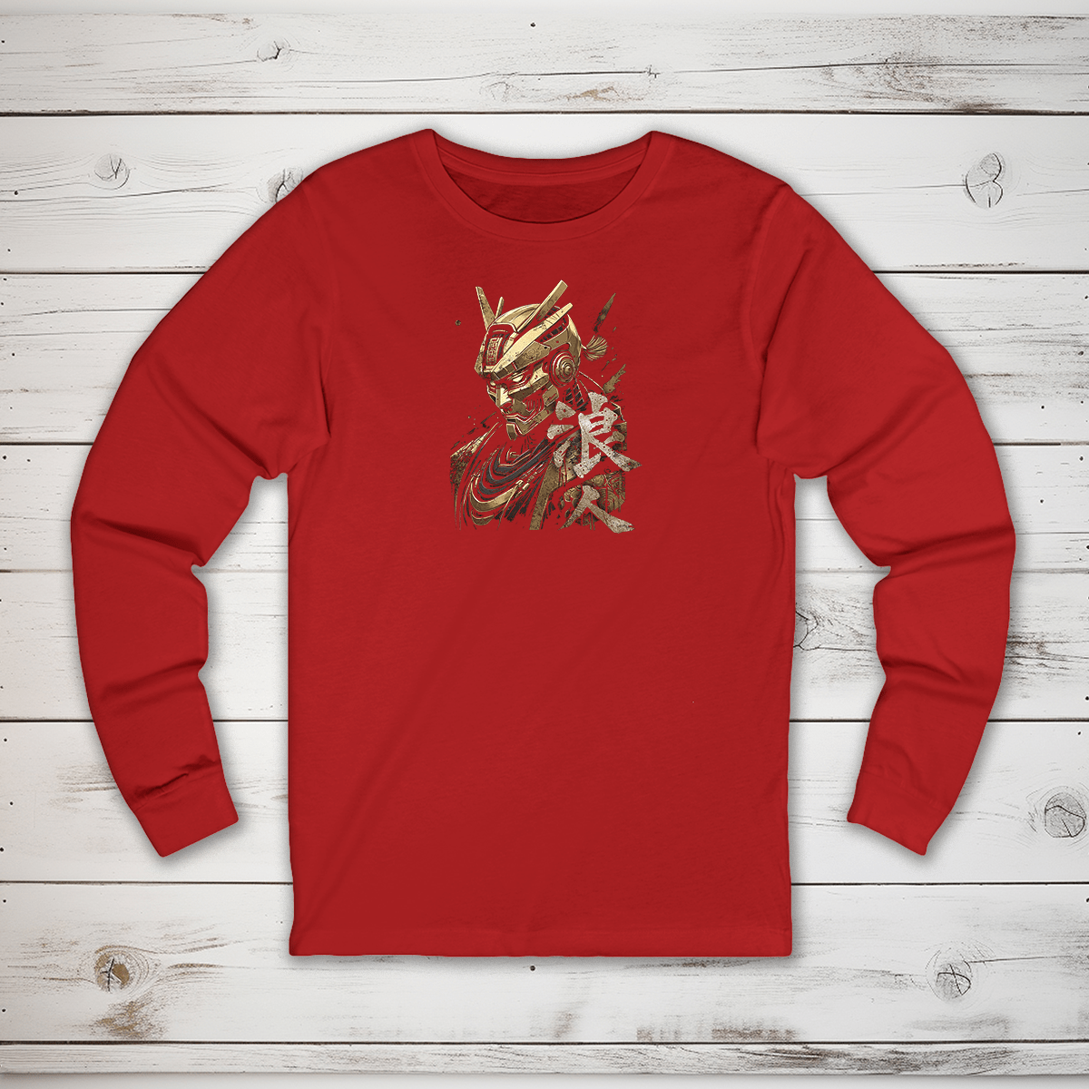 S Ronin (Gold) Kanji Long Sleeve T-Shirt - KanjiSoul