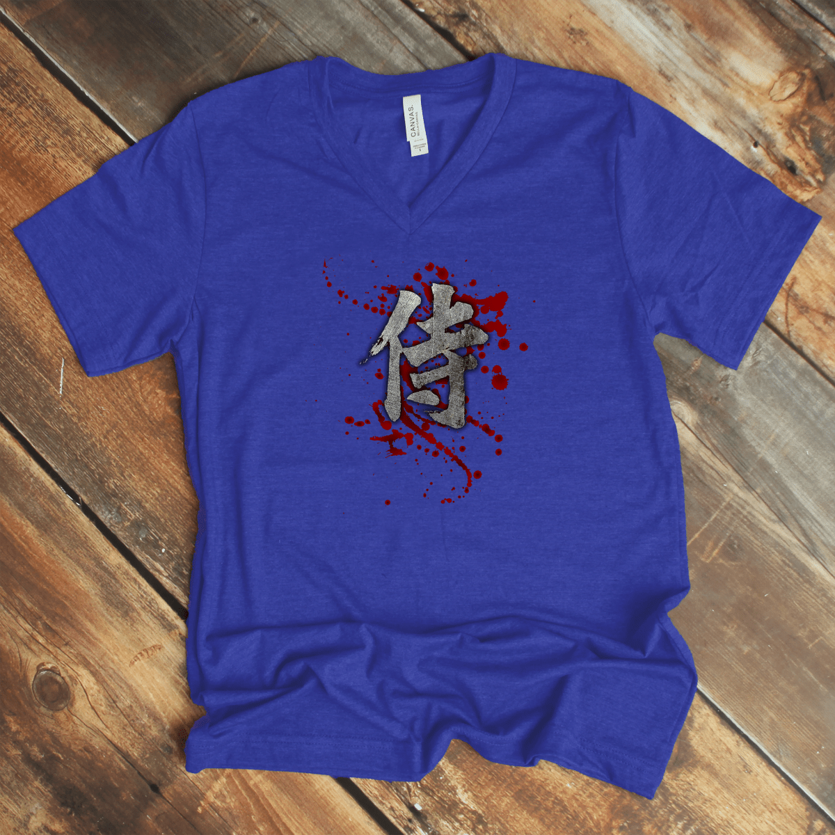 S Samurai Blood V - Neck - KanjiSoul