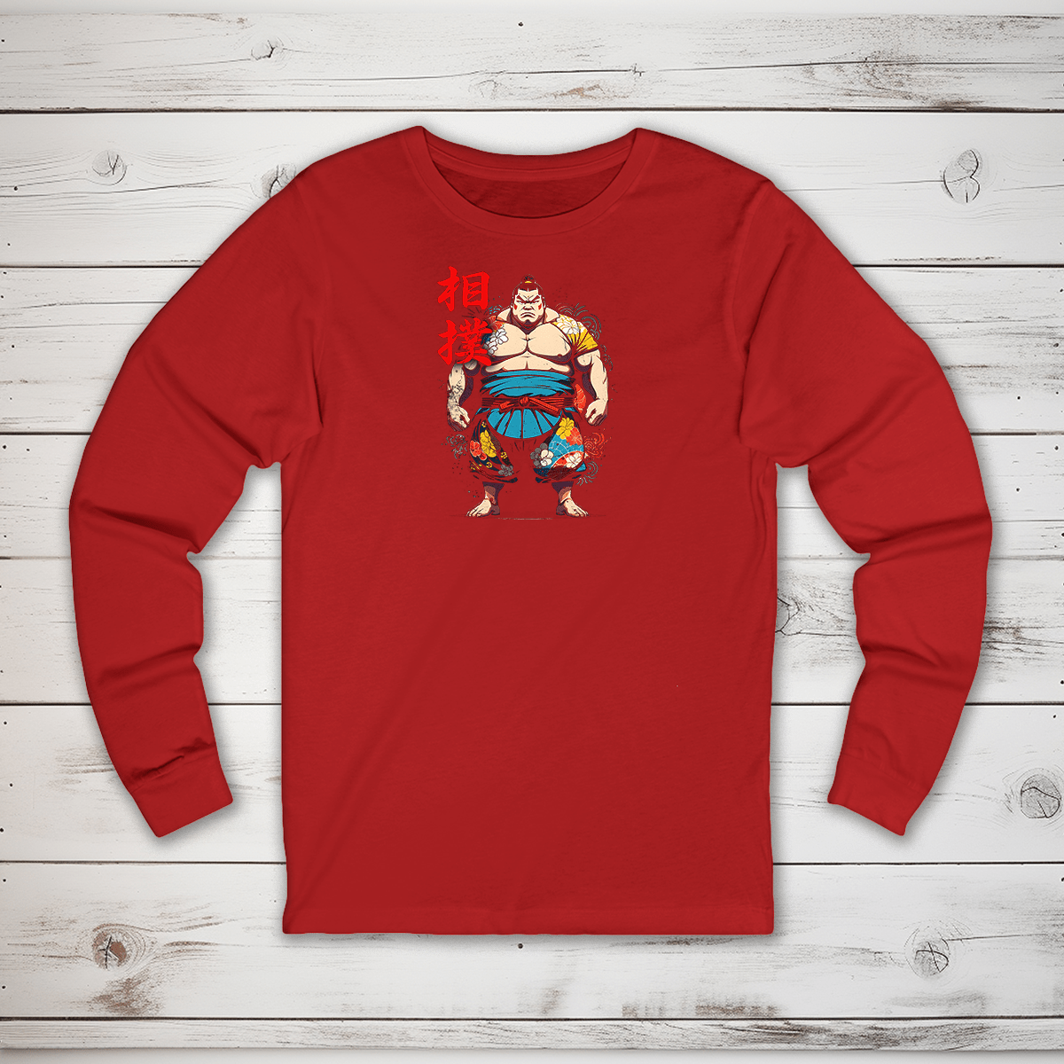 S Sumo Kanji Long Sleeve T-Shirt - KanjiSoul