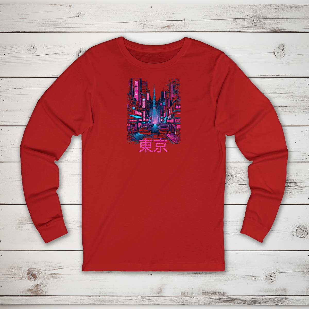 S Tokyo Kanji Long Sleeve T-Shirt - KanjiSoul