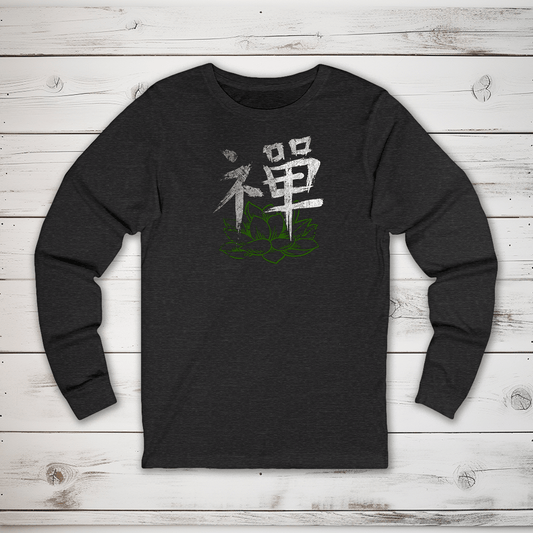 S Zen Kanji Long Sleeve T-Shirt - KanjiSoul