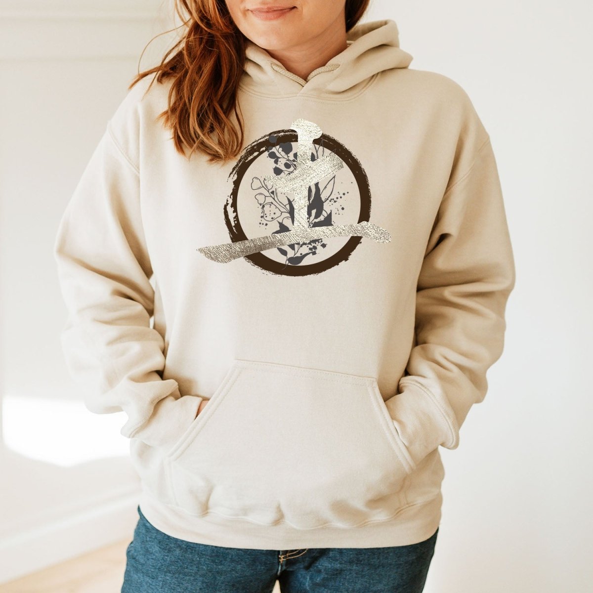 Sand Earth (Tsuchi 2) 土 Japanese Kanji Premium Hoodie - Kanji Soul