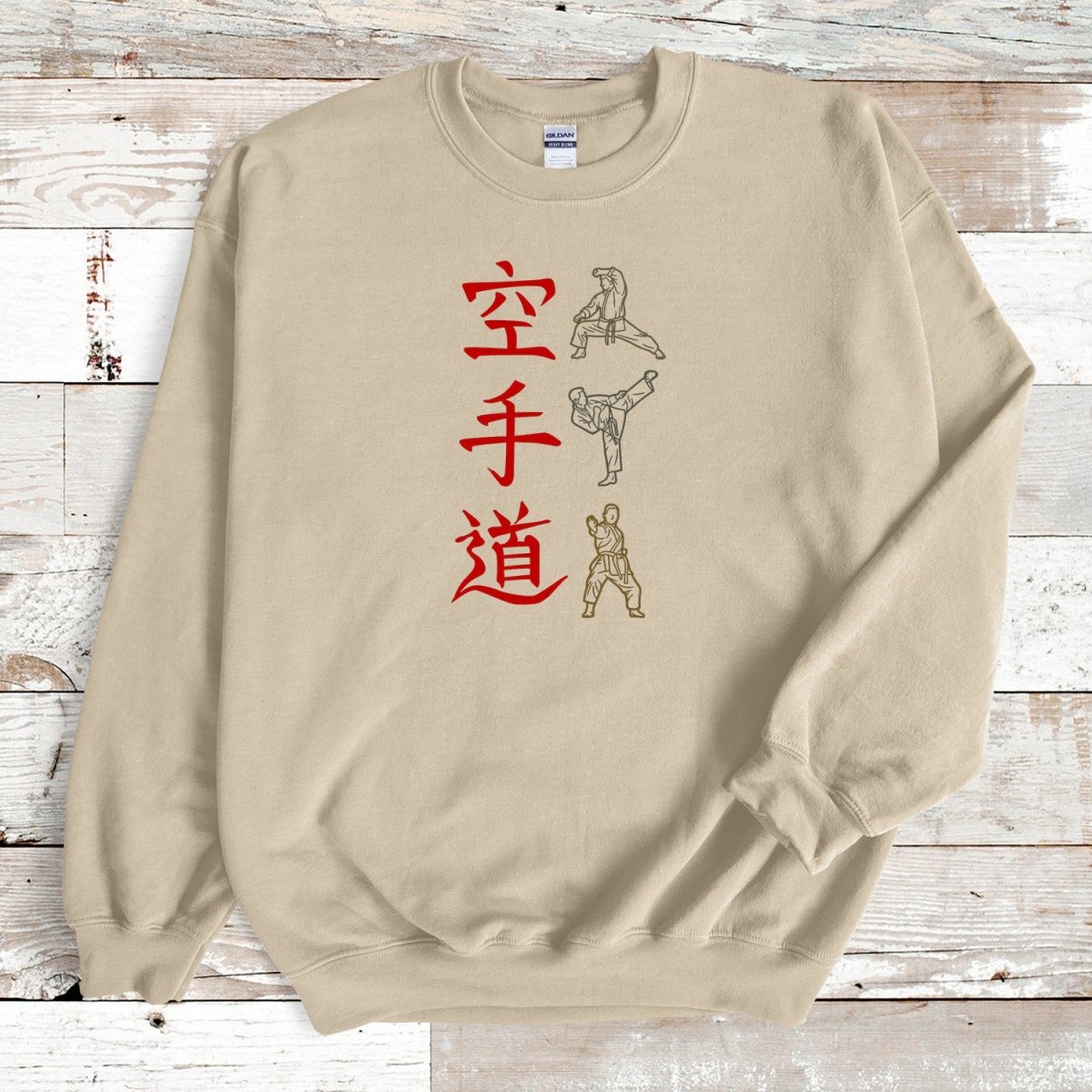 Sand Karate Kanji Premium Sweatshirt - KanjiSoul