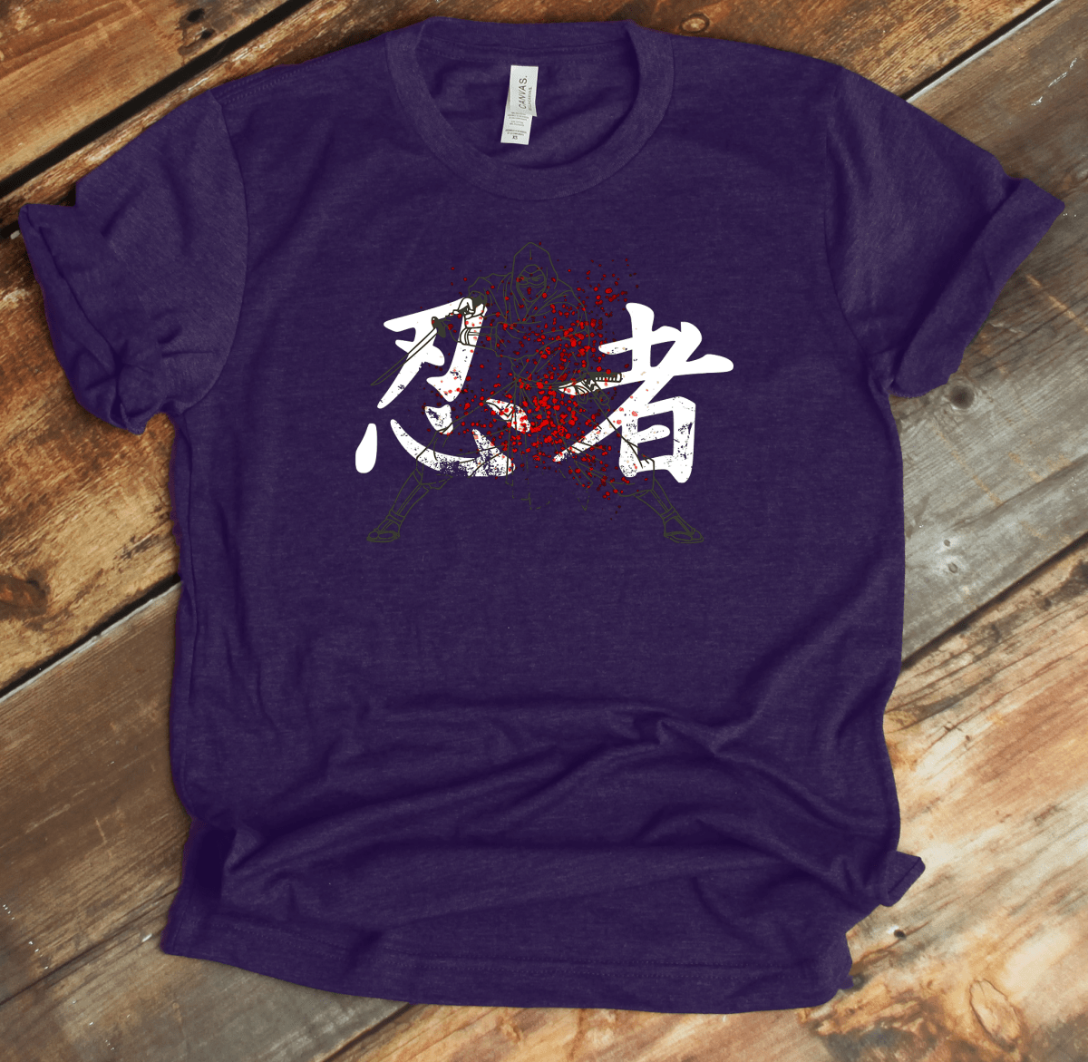 Team Purple Ninja Kanji Premium T-Shirt - DISCOUNTED - KanjiSoul