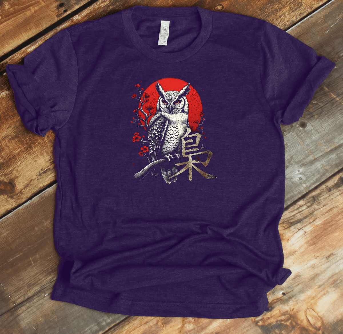 Team Purple Owl Kanji Premium T-Shirt - KanjiSoul