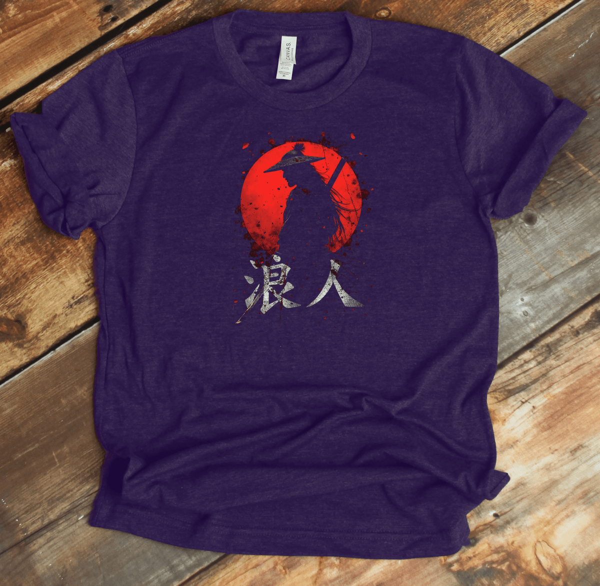 Team Purple Ronin (Red Sun 4) Kanji Premium T-Shirt - KanjiSoul