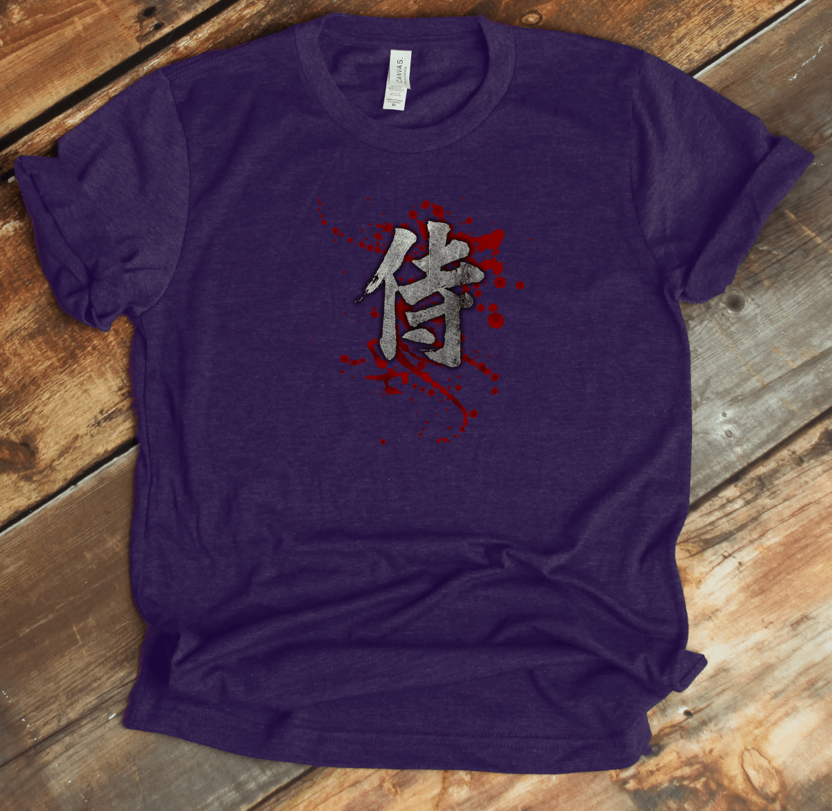 Team Purple Samurai Kanji Premium T-Shirt - KanjiSoul